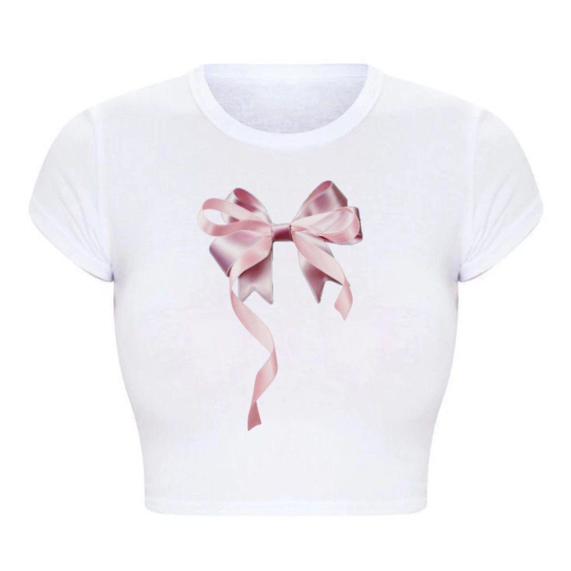 Double Ribbon Bow Baby Tee