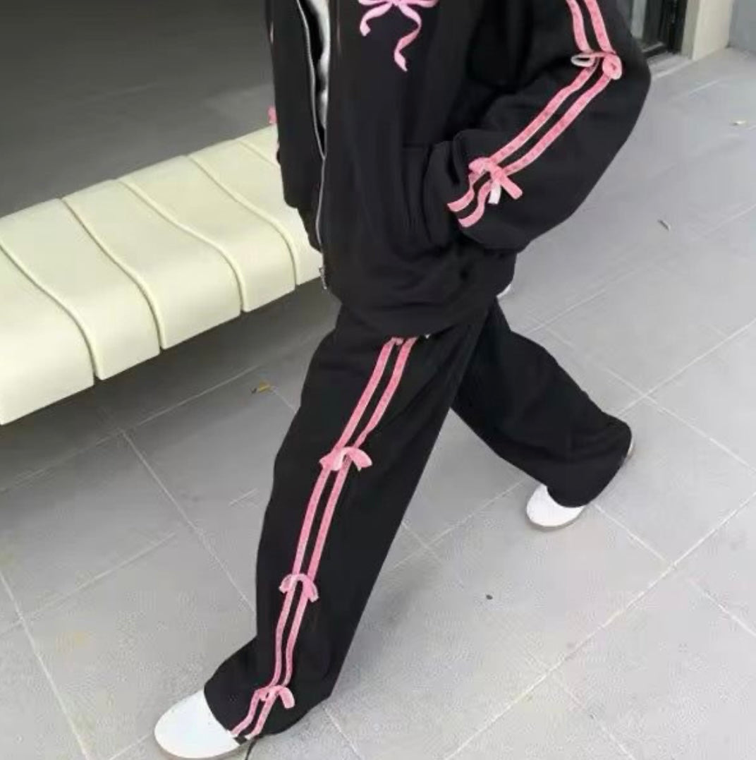 Cutesy Bow Tracksuit Set