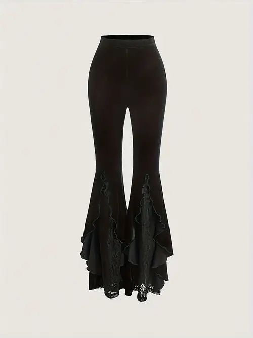 Ruffle Lace Bell Bottoms