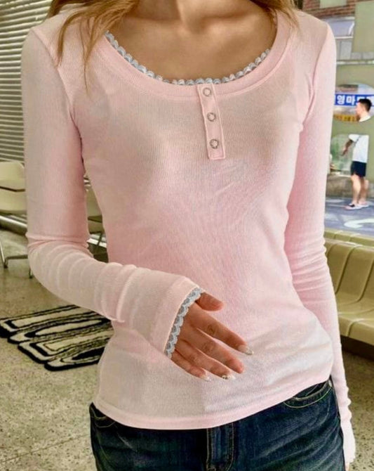 Blush pink Button up Blouse