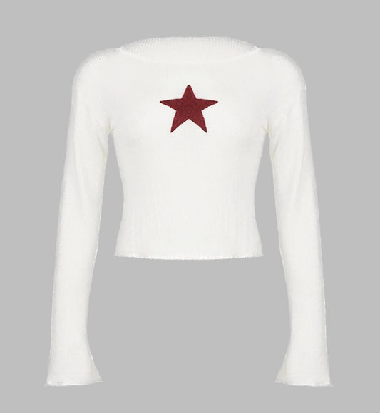 Star Ribbed Top
