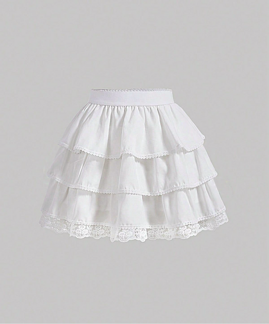 Lace Ruffle Skirt