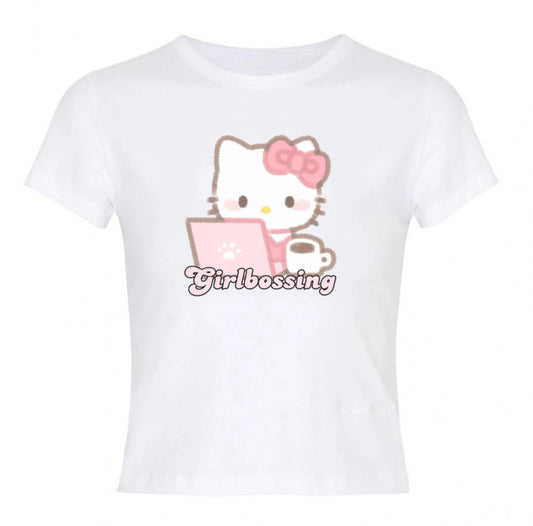 HK girlbossing baby tee