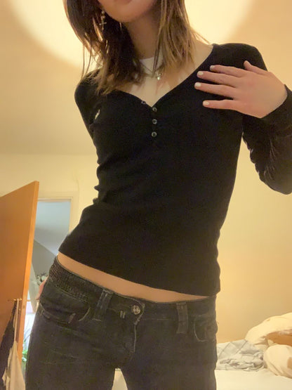 Classic V-Neck Henley