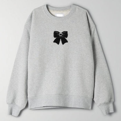 Bow print Crewneck
