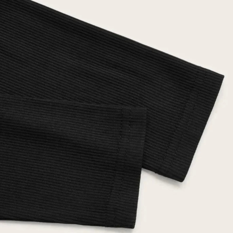 Rutched Black top