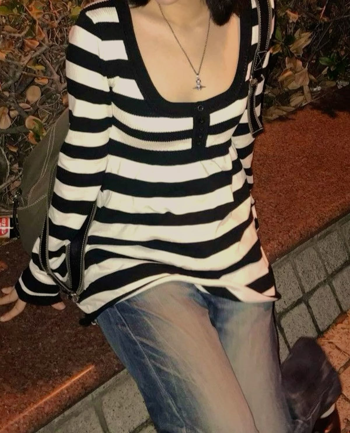 Striped Babydoll Top