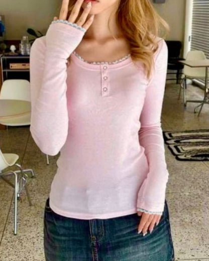 Blush pink Button up Blouse