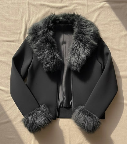 Faux Fur trim Jacket