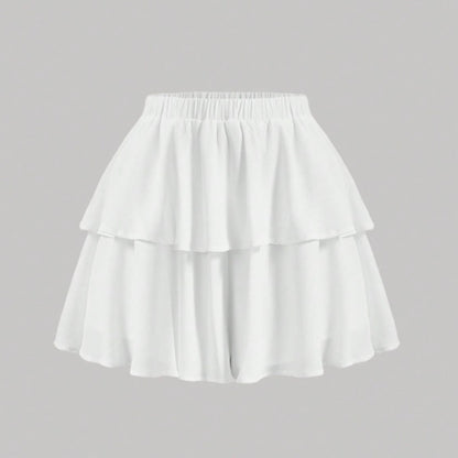 Ruffled Layered mini skirt