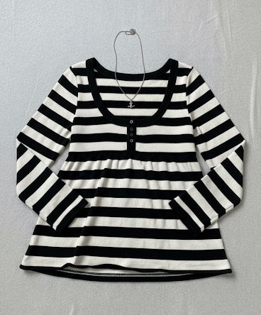 Striped Babydoll Top