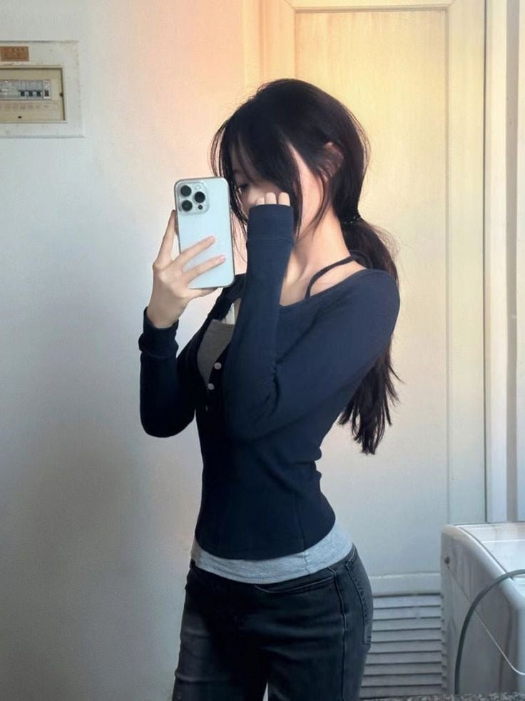 Multi-Layered Henley Top