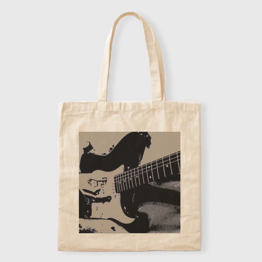 Guitar printed Totebag